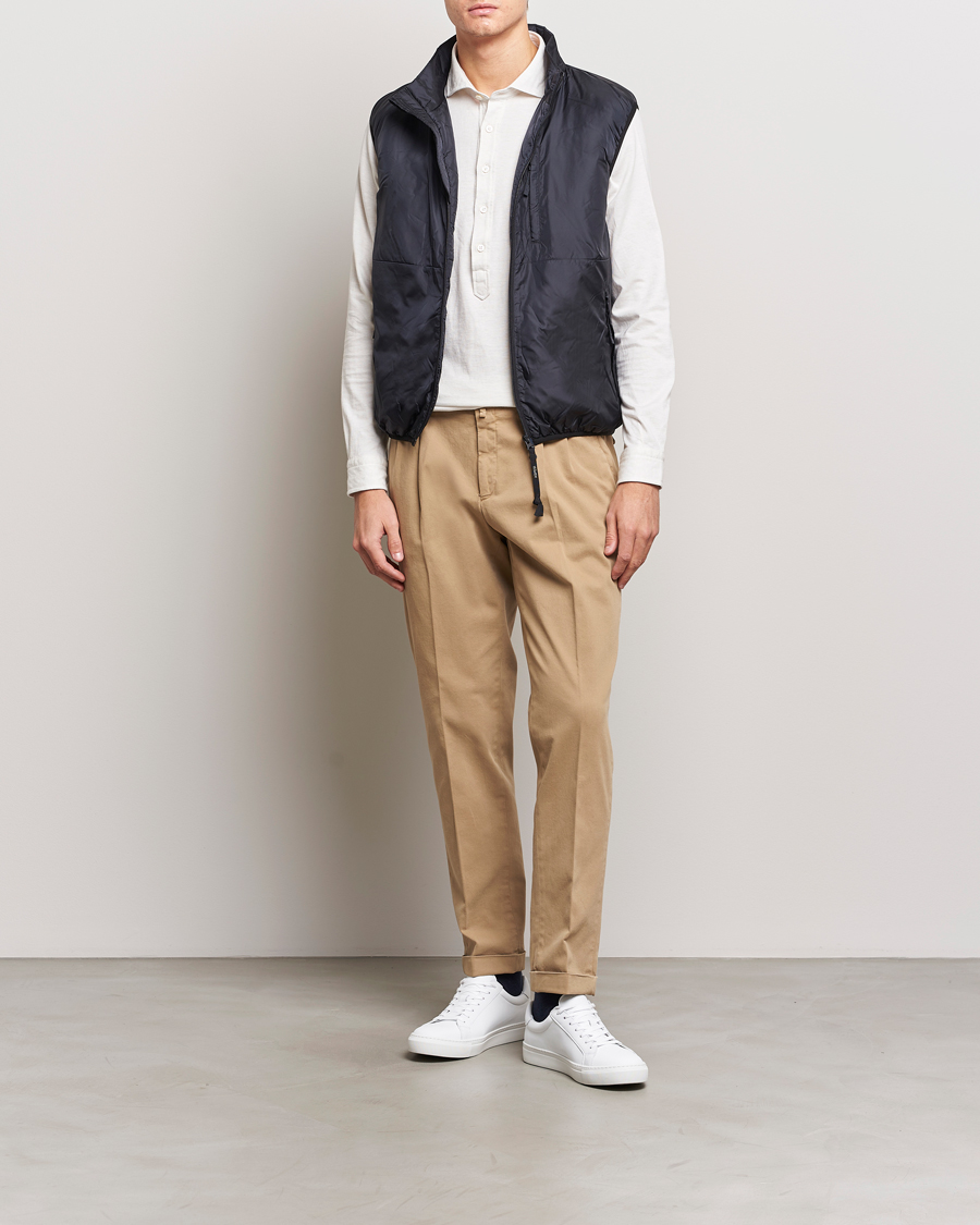 Herren | Hosen | Briglia 1949 | Easy Fit Pleated Cotton Stretch Chino Beige