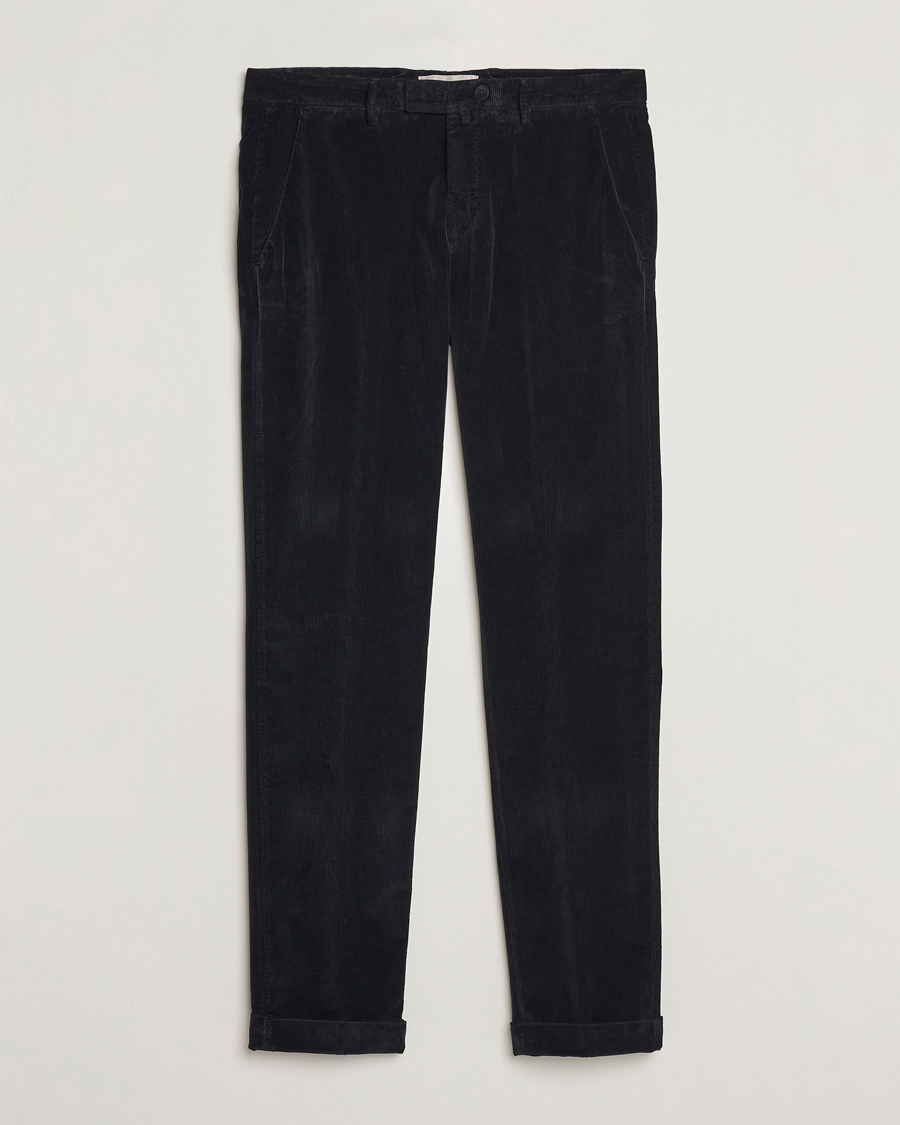 Herren | | Briglia 1949 | Slim Fit Corduroy Trousers Black