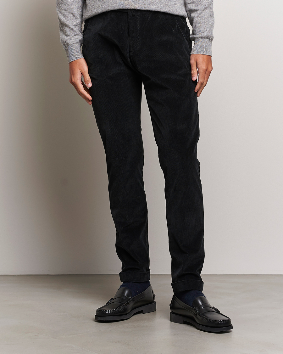 Herren | | Briglia 1949 | Slim Fit Corduroy Trousers Black