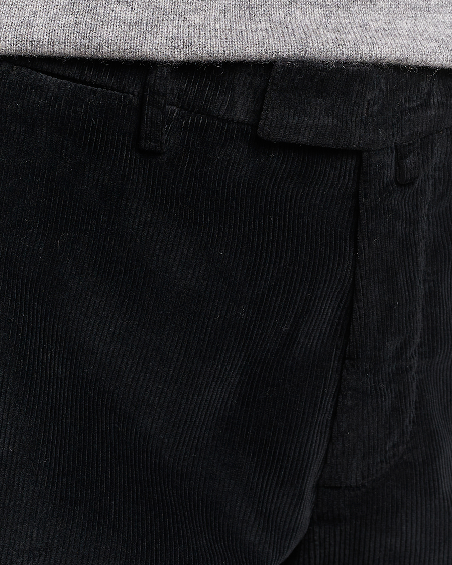Herren | Hosen | Briglia 1949 | Slim Fit Corduroy Trousers Black