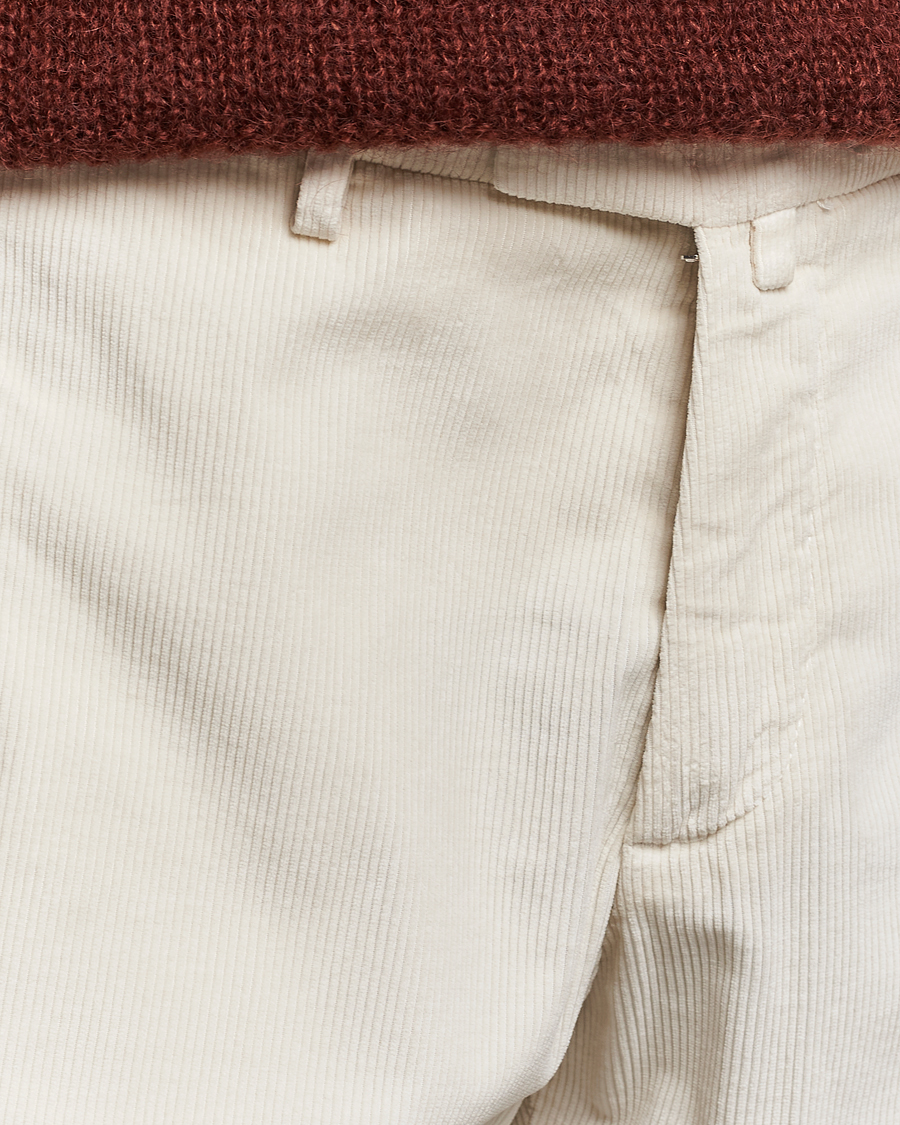 Herren | Hosen | Briglia 1949 | Slim Fit Corduroy Trousers Off White