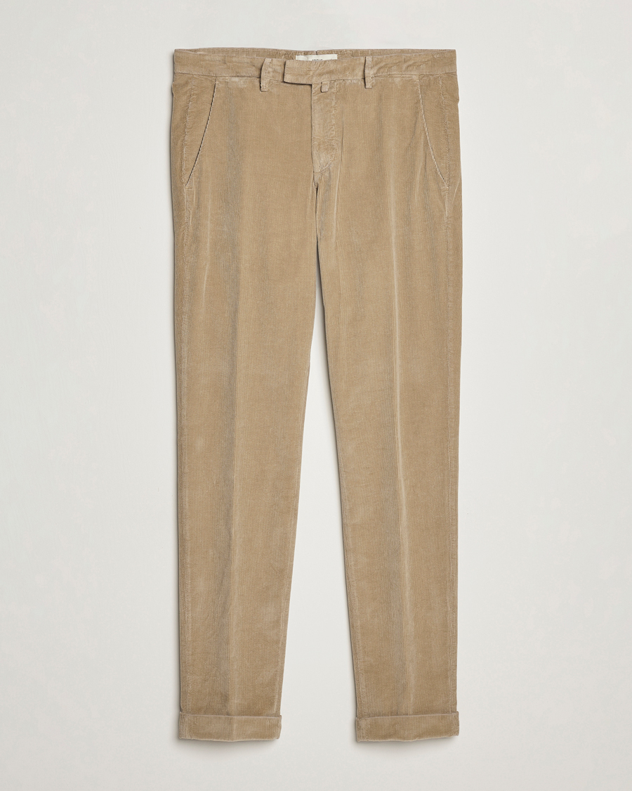 Herren |  | Briglia 1949 | Slim Fit Corduroy Trousers Beige