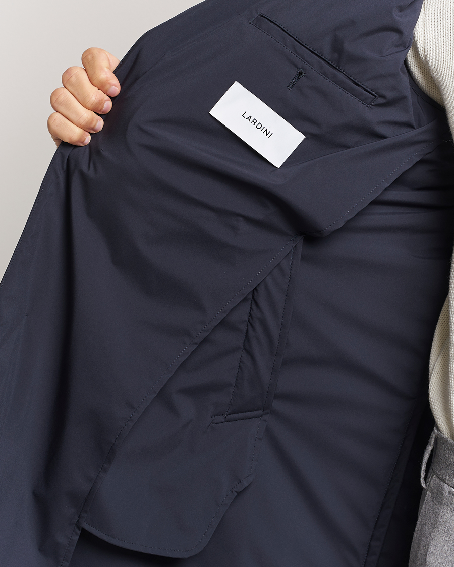 Herren | Jacken | Lardini | Packable Water Repellent Coat Navy