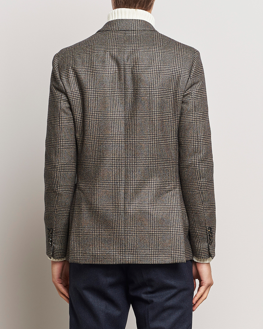 Herren | Sakkos | Lardini | Checked Wool Blazer Brown/Navy
