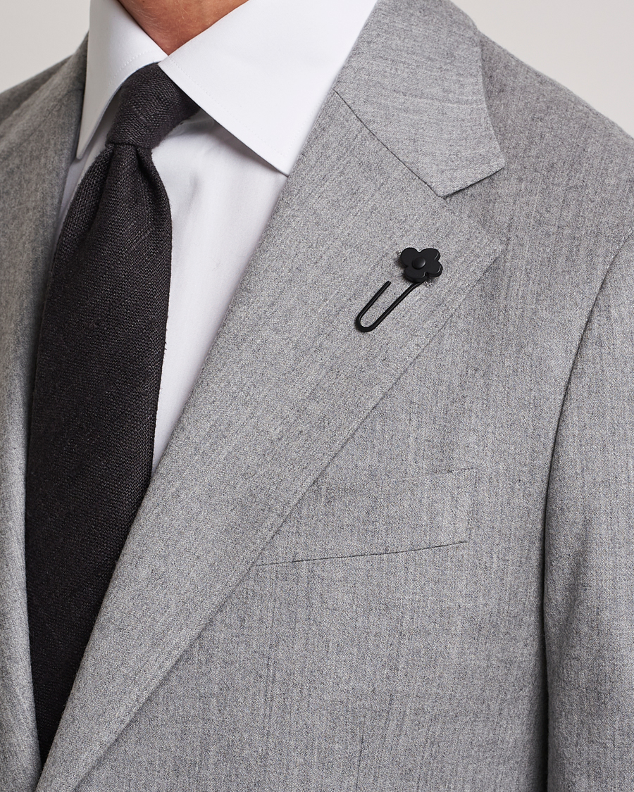 Herren | Sakkos | Lardini | Wool/Cashmerer Flanell Blazer Light Grey