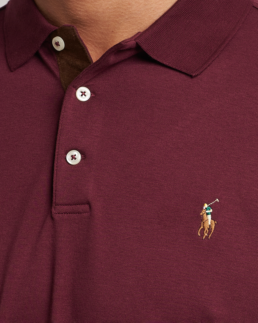 Herren | Pullover | Polo Ralph Lauren | Luxury Pima Cotton Long Sleeve Polo Harvard Wine