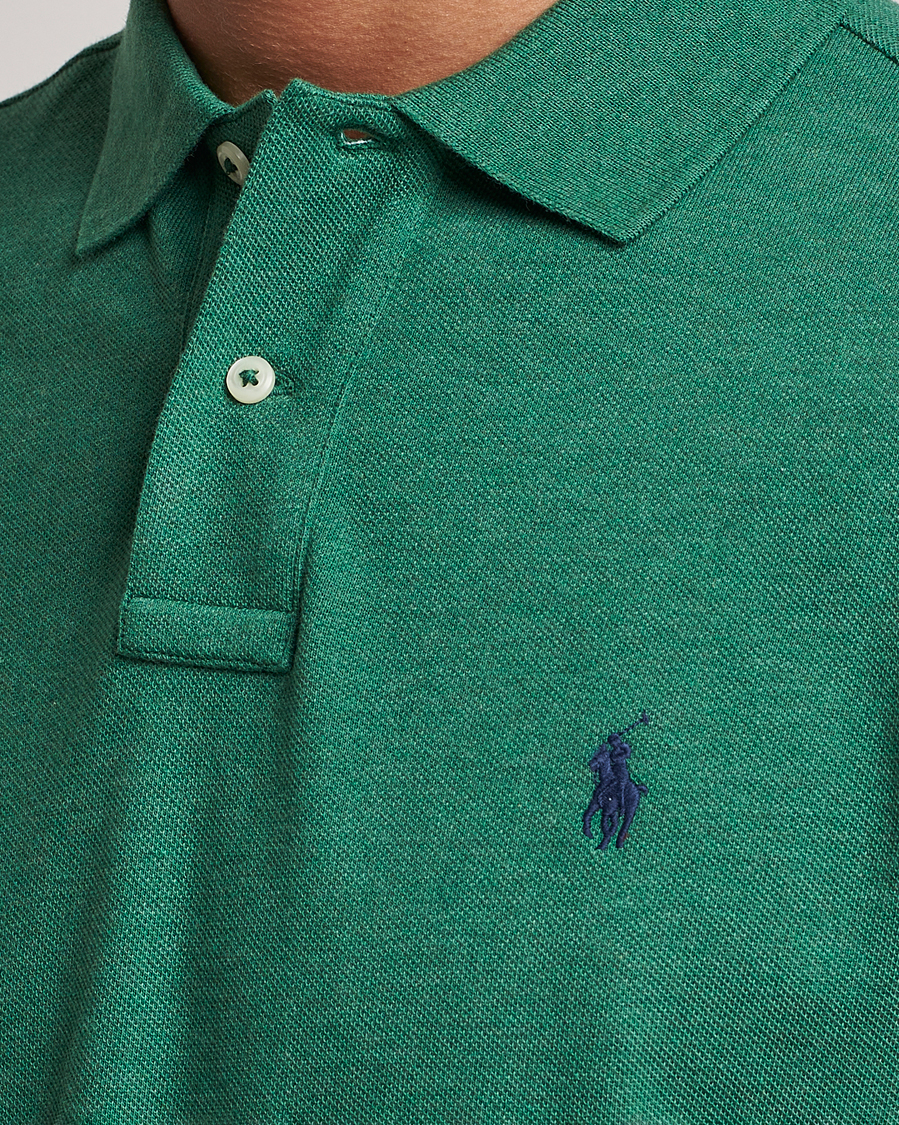 Herren | Poloshirts | Polo Ralph Lauren | Custom Slim Fit Polo Green Heather