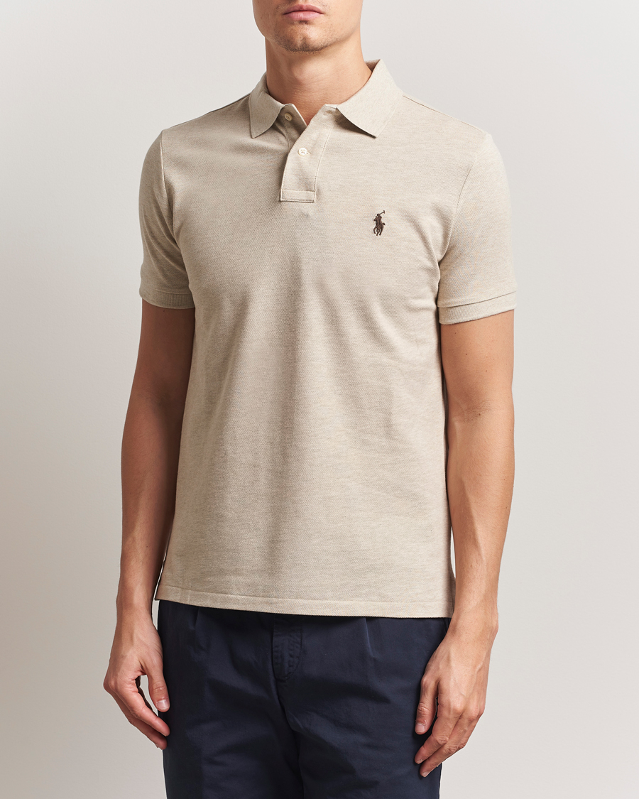 Men |  | Polo Ralph Lauren | Custom Slim Fit Polo Expedition Dune Heather