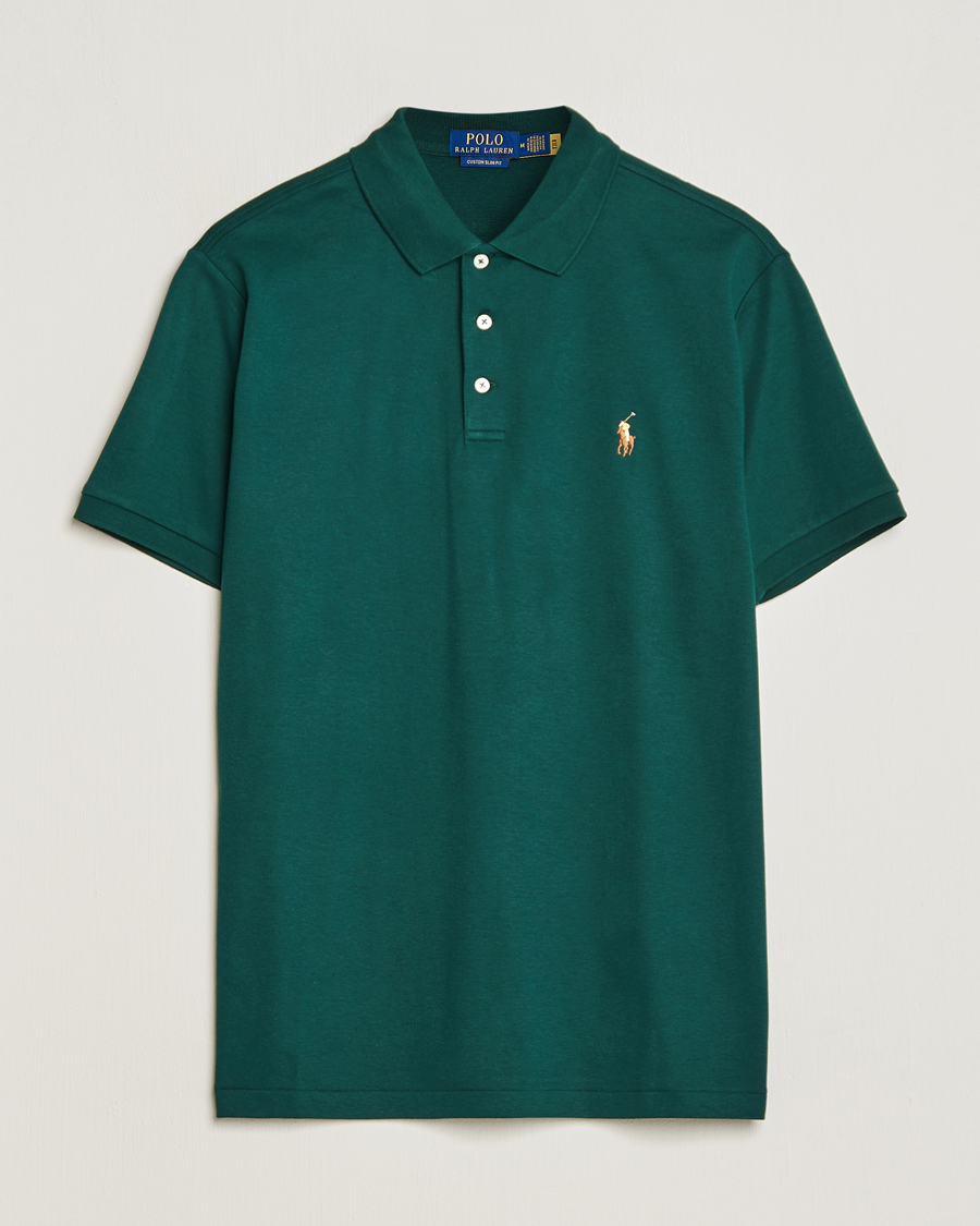 Herren | Poloshirt | Polo Ralph Lauren | Luxury Pima Cotton Polo Hunt Club Green