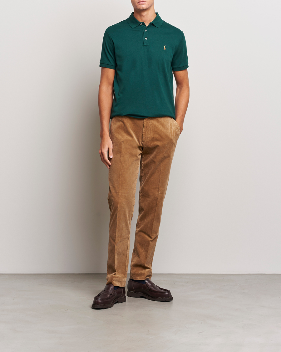 Herren | Poloshirt | Polo Ralph Lauren | Luxury Pima Cotton Polo Hunt Club Green