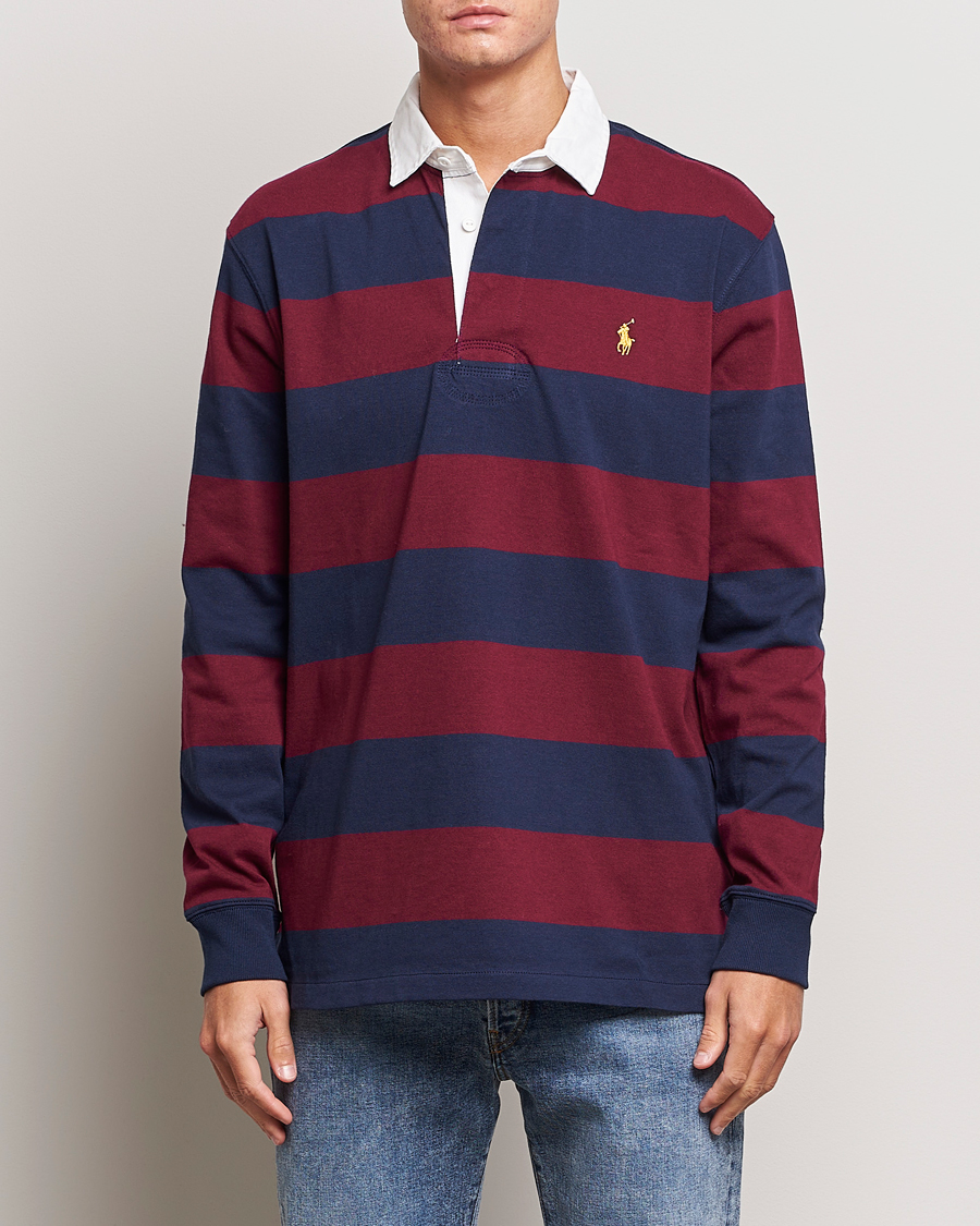 Herren |  | Polo Ralph Lauren | Jersey Striped Rugger Navy/Wine