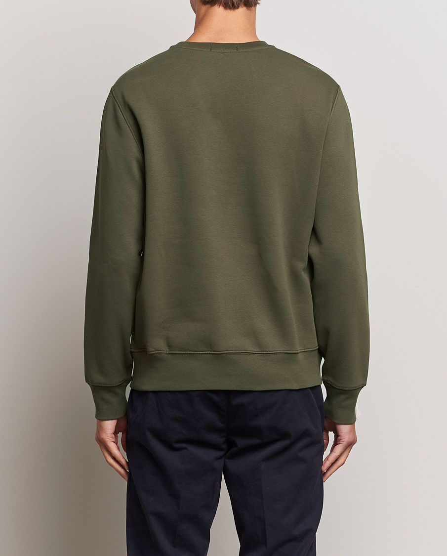 Herren | Pullover | Polo Ralph Lauren | Printed Denim Bear Sweatshirt Expedition Olive