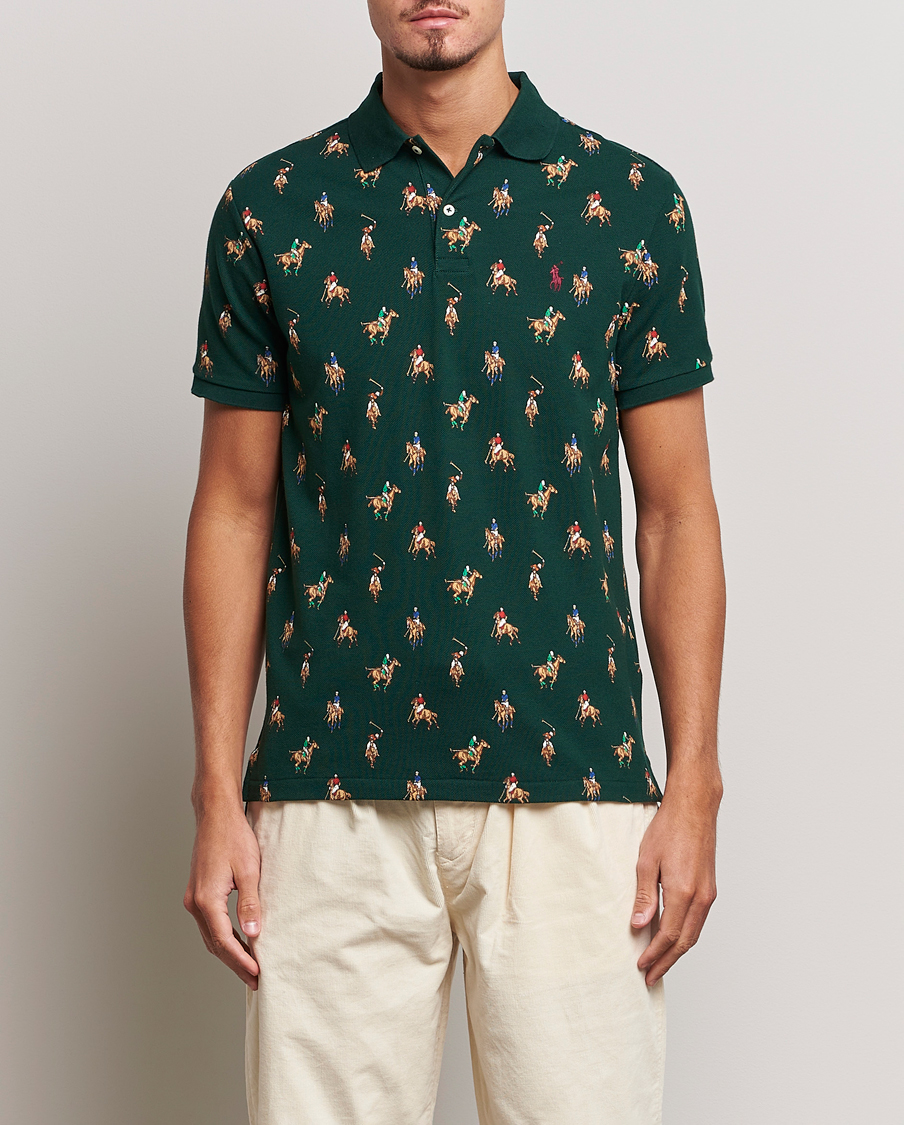 Herren |  | Polo Ralph Lauren | Custom Slim Fit Game Day Polo Hunt Club Green