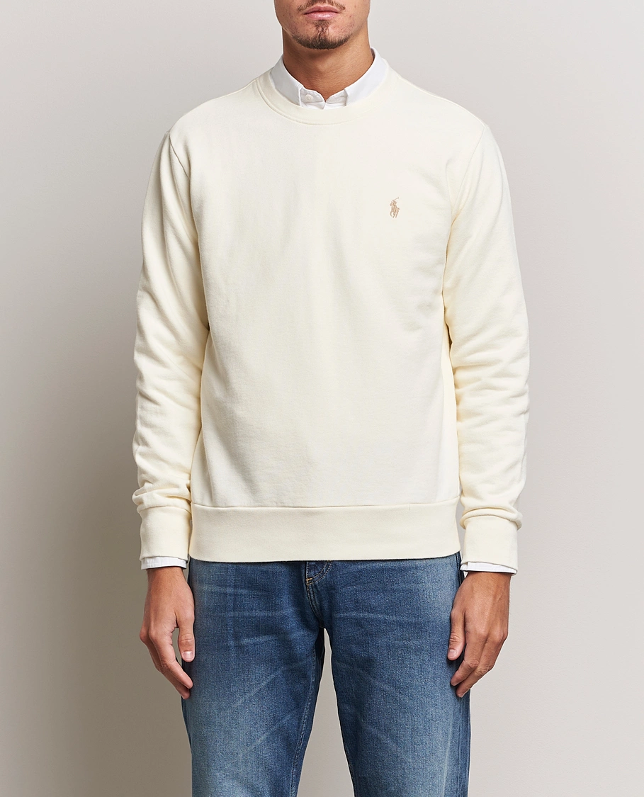 Herren | Sweatshirts | Polo Ralph Lauren | Loopback Terry Crew Neck Sweatshirt Clubhouse Cream