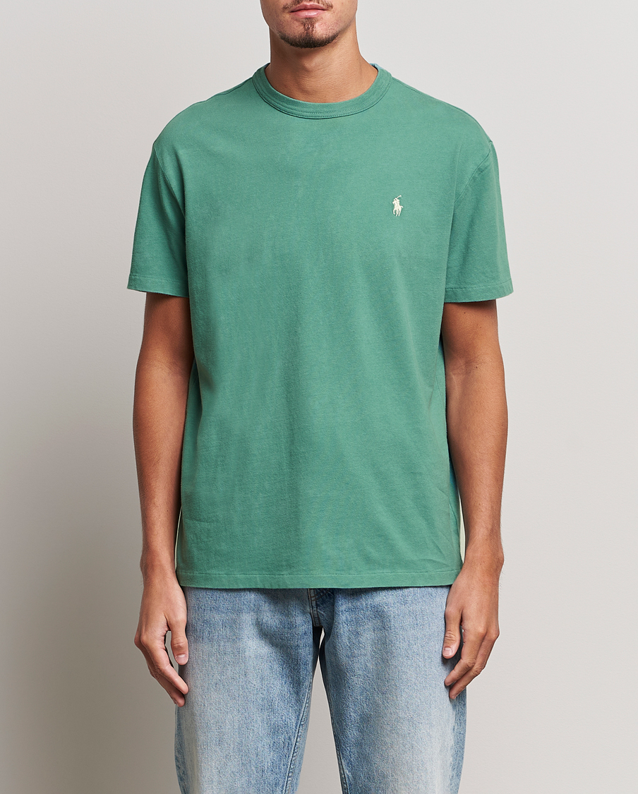 Herren | T-Shirts | Polo Ralph Lauren | Loopback Crew Neck T-Shirt Fairway Green