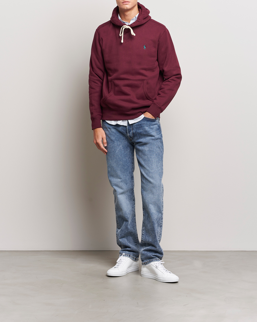 Ralph lauren wine hoodie Clearance
