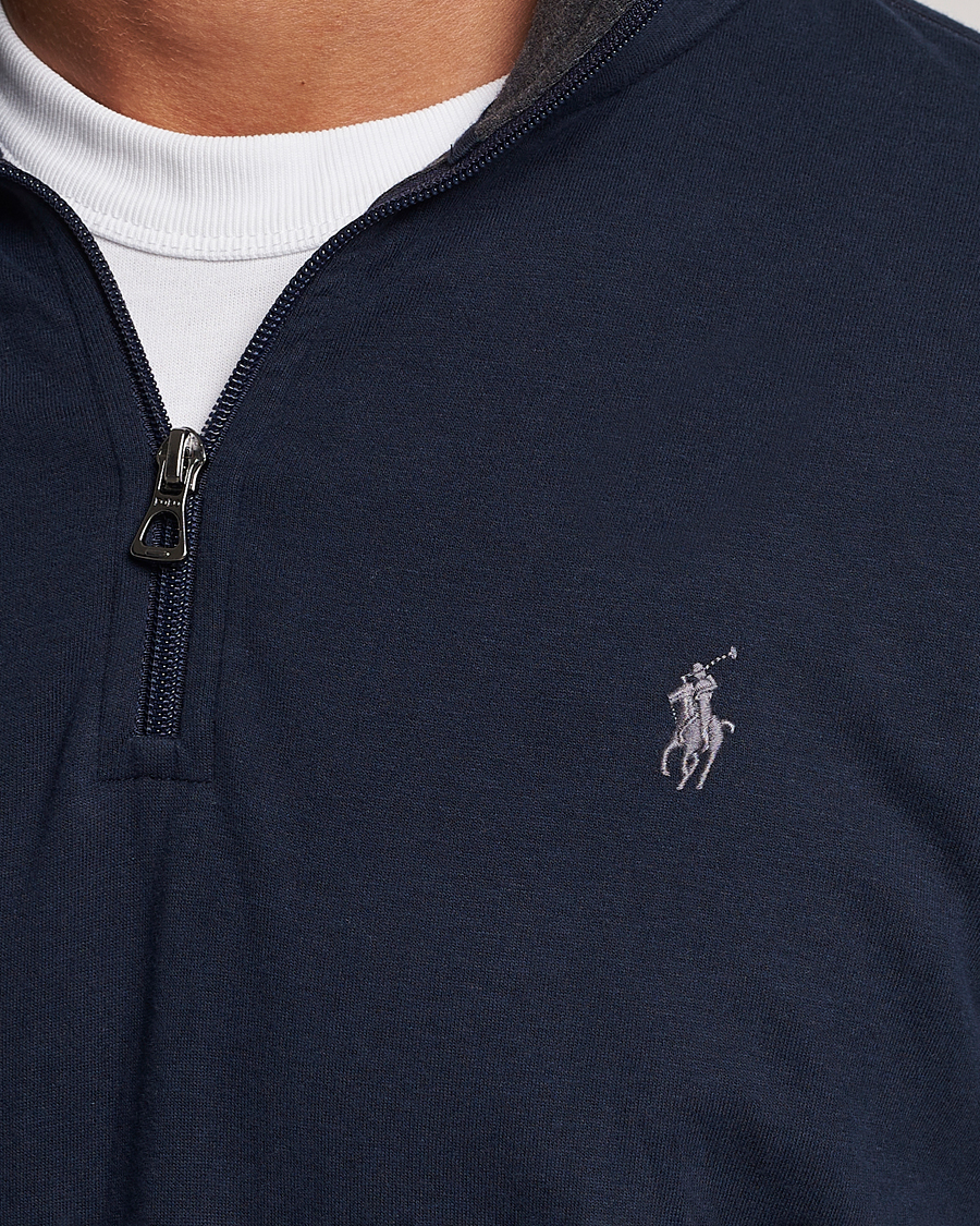 Herren | Pullover | Polo Ralph Lauren | Double Knit Half-Zip Sweater Aviator Navy