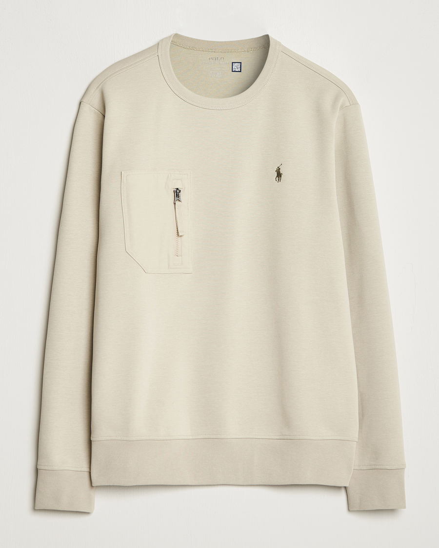 Herren | Pullover | Polo Ralph Lauren | Double Knit Pocket Sweatshirt Classic Stone