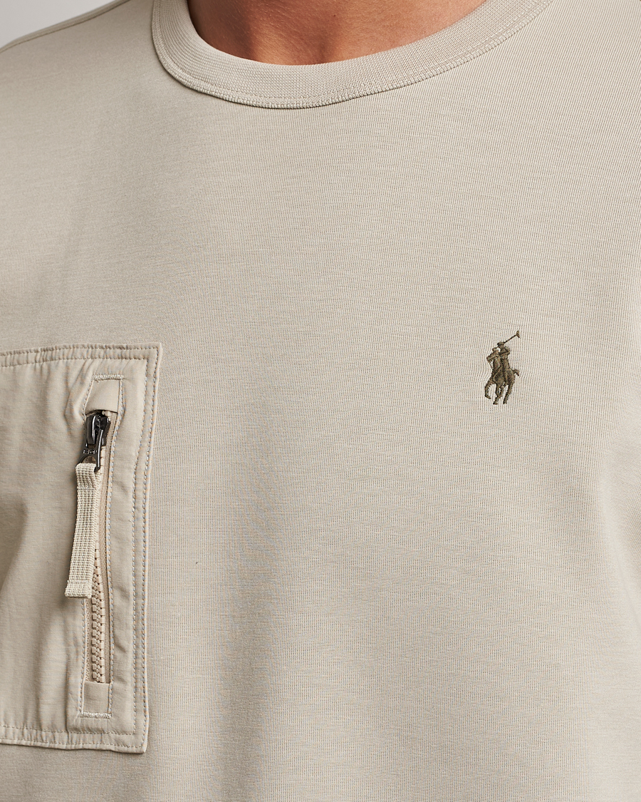 Herren | Pullover | Polo Ralph Lauren | Double Knit Pocket Sweatshirt Classic Stone