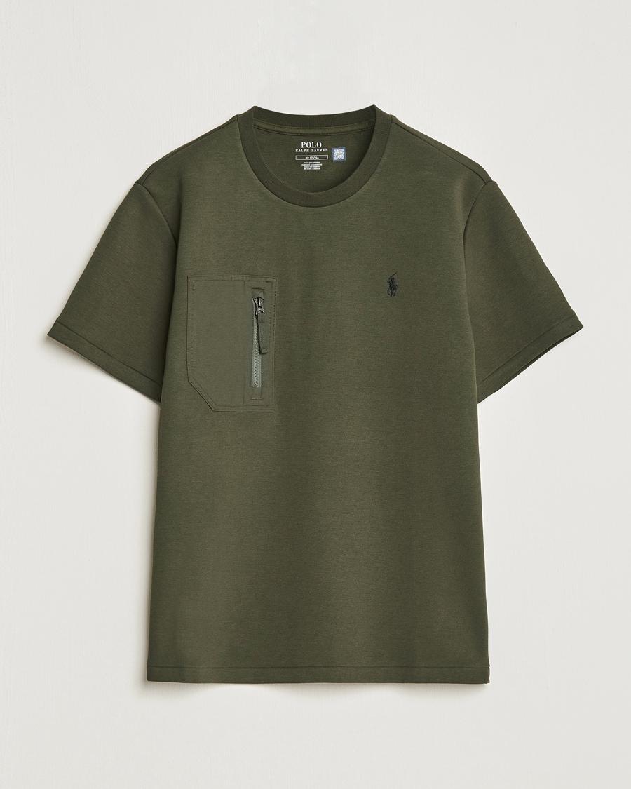 Polo Ralph Lauren Double Knit Pocket T Shirt Company Olive
