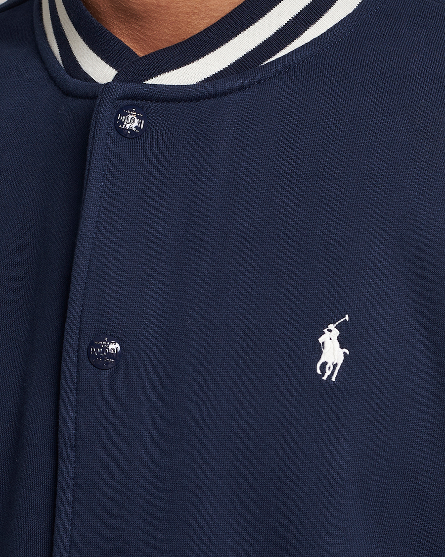 Herren | Jacken | Polo Ralph Lauren | Athletic Fleece Varsity Jacket Navy/Cream