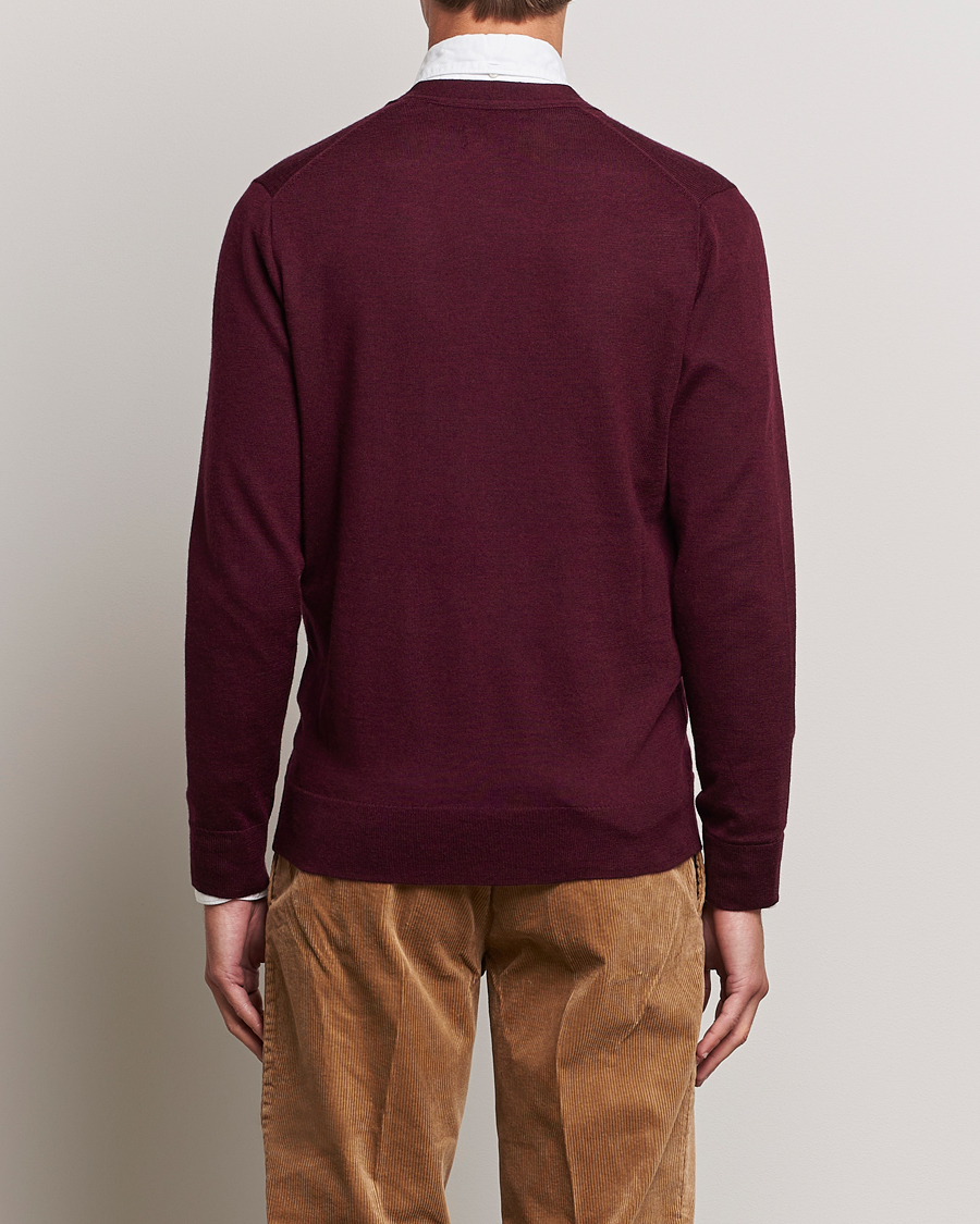 Herren | Pullover | Polo Ralph Lauren | Merino Knitted Cardigan Aged Wine Heather