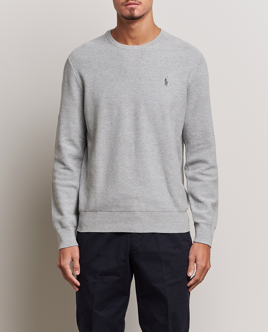 Herr |  | Polo Ralph Lauren | Textured Crew Neck Sweater Andover Heather