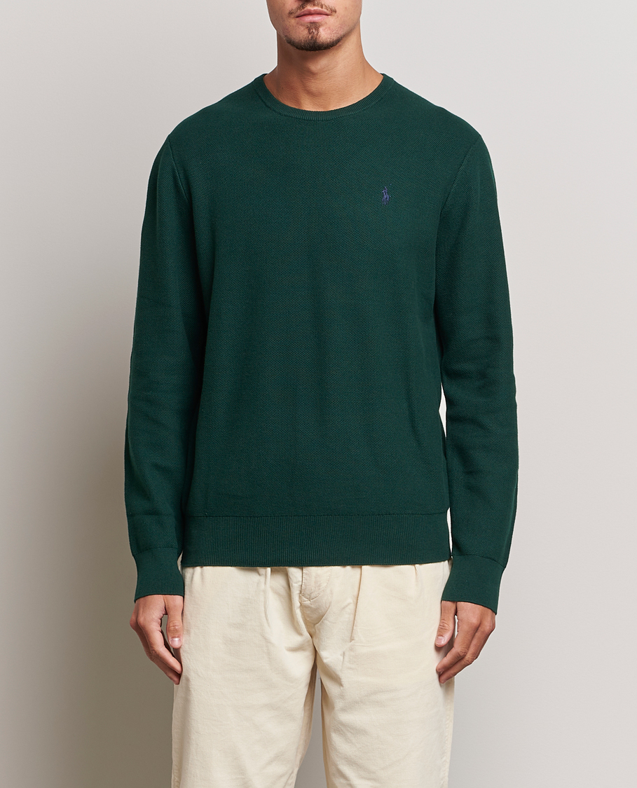 Herren |  | Polo Ralph Lauren | Textured Crew Neck Sweater Hunt Club Green
