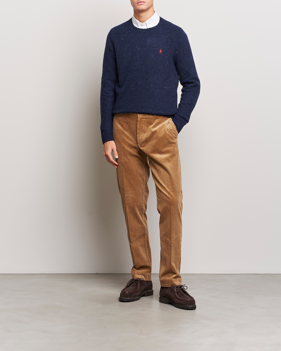 Herren | Pullover | Polo Ralph Lauren | Wool Knitted Donegal Sweater Ancient Navy
