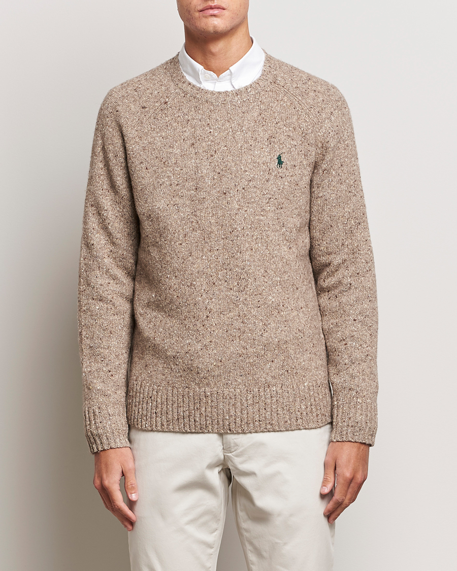 Herren |  | Polo Ralph Lauren | Wool Knitted Donegal Sweater Bark