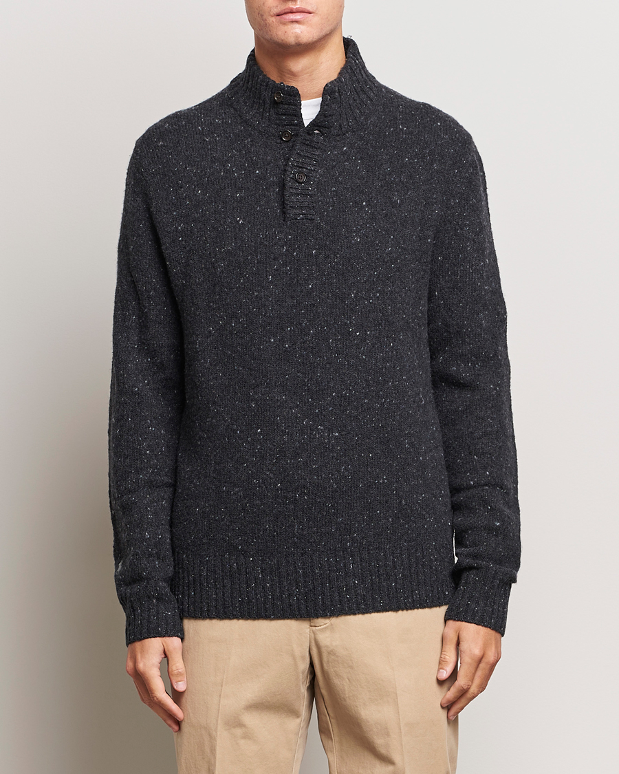 Herren | 60% sale | Polo Ralph Lauren | Wool Knitted Donegal Onyx