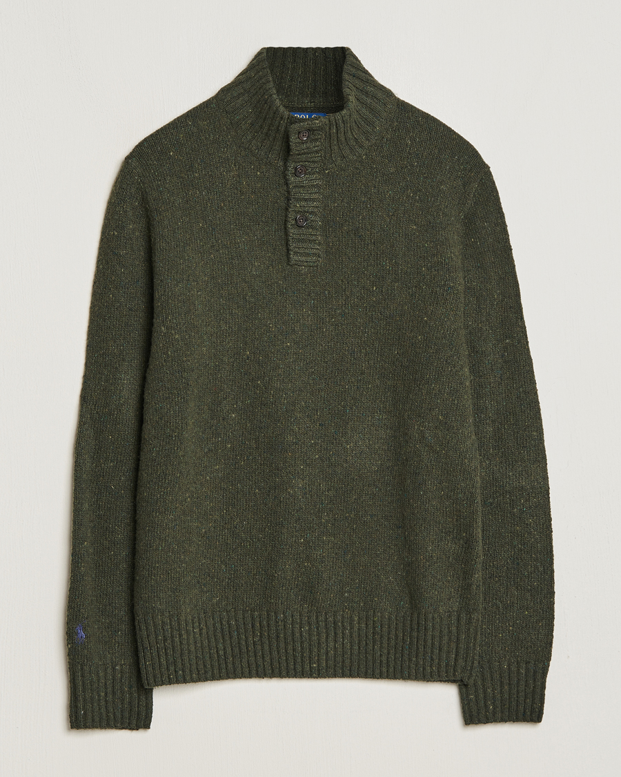 Herren |  | Polo Ralph Lauren | Wool Knitted Donegal Moss Green