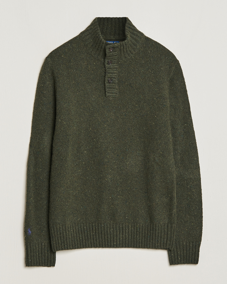Herren | Pullover | Polo Ralph Lauren | Wool Knitted Donegal Moss Green