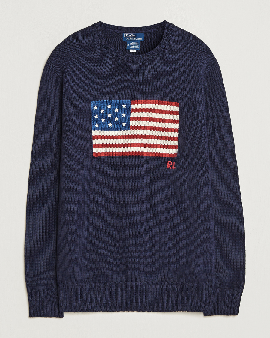 Rl flag best sale sweater