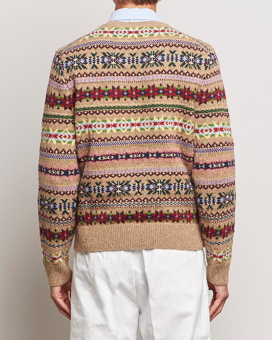 Herren | Pullover | Polo Ralph Lauren | Wool Knitted Fairisle Sweater Camel Combo