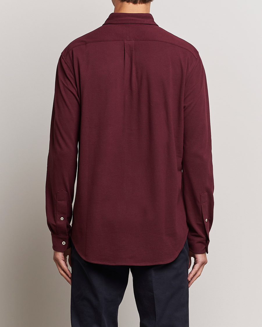 Herren | Hemden | Polo Ralph Lauren | Slim Fit Featherweight Mesh Shirt Harvard Wine