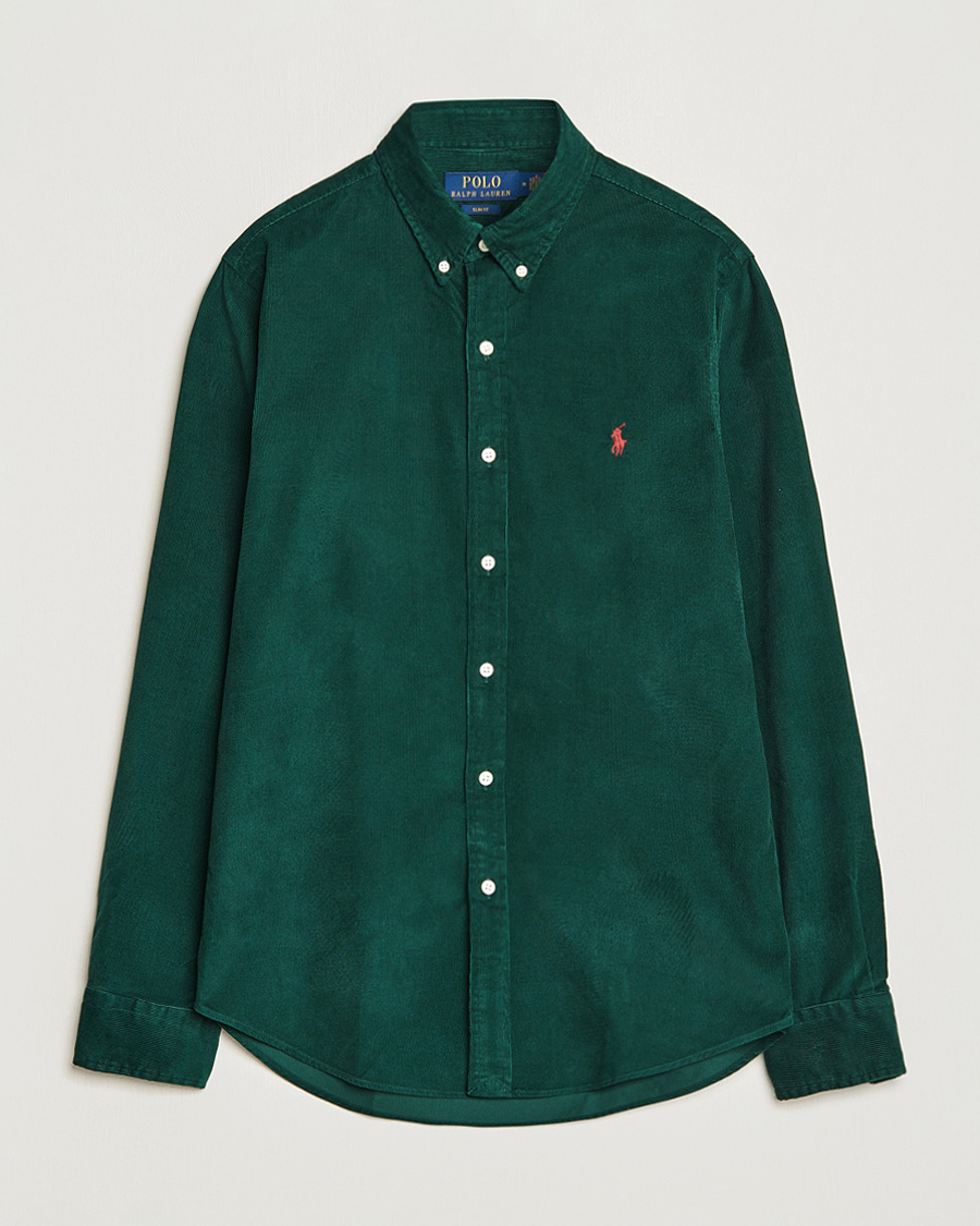 Herren | Hemden | Polo Ralph Lauren | Slim Fit Corduroy Shirt Hunt Club Green