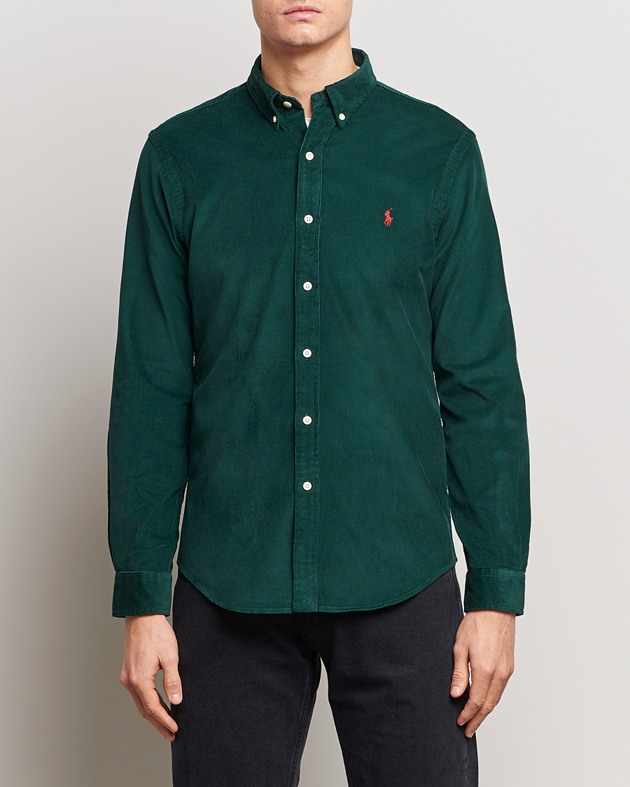 Herren | Hemden | Polo Ralph Lauren | Slim Fit Corduroy Shirt Hunt Club Green
