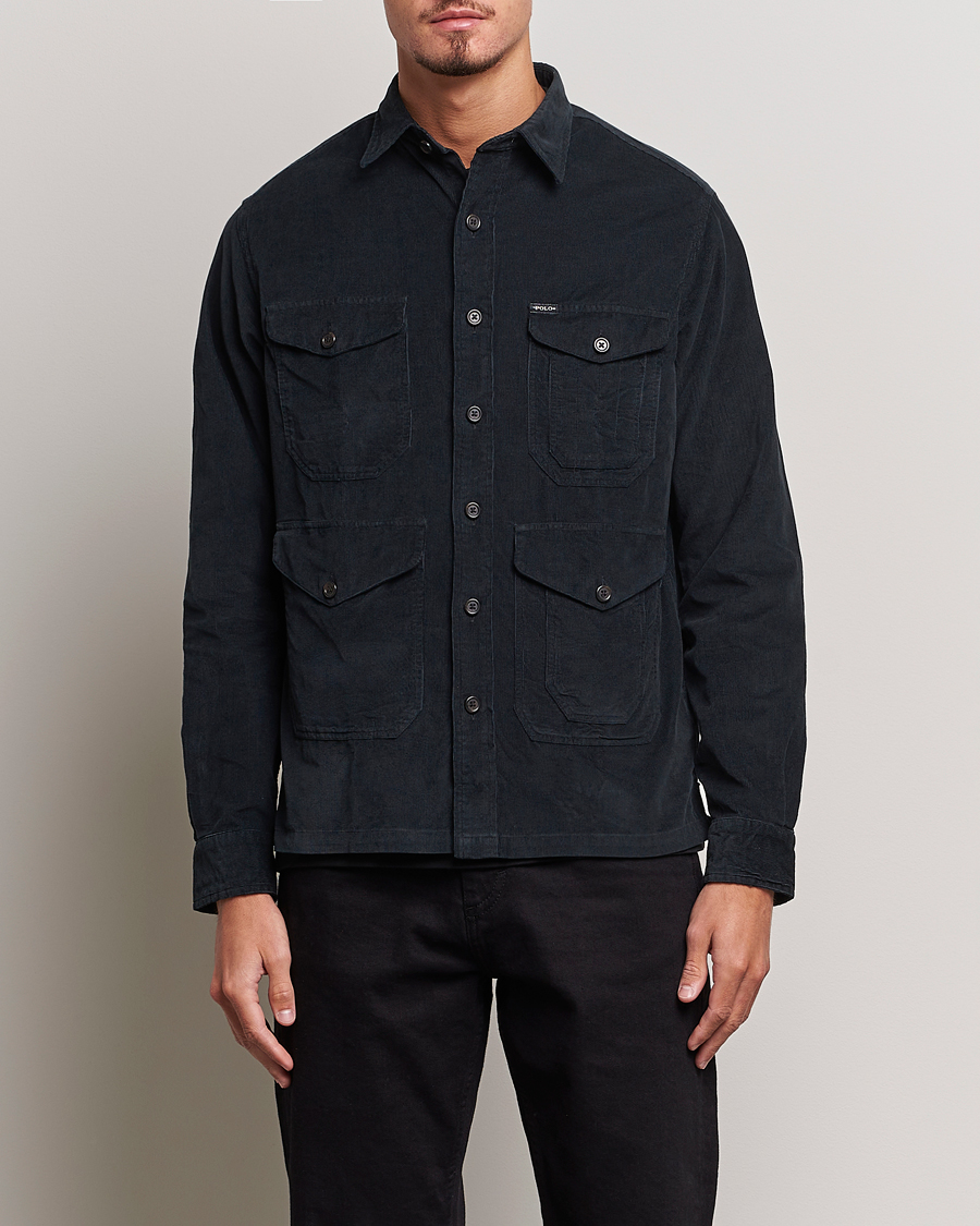 Herren | Hemdjacke | Polo Ralph Lauren | Corduroy Pocket Overshirt Black