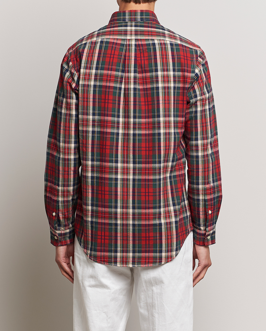 Herren | Hemden | Polo Ralph Lauren | Custom Fit Checked Oxford Shirt Red/Green