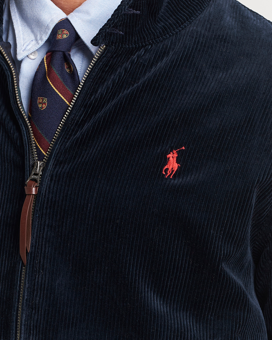 Herren | Jacken | Polo Ralph Lauren | Corduroy Lined Harrington Jacket Aviator Navy