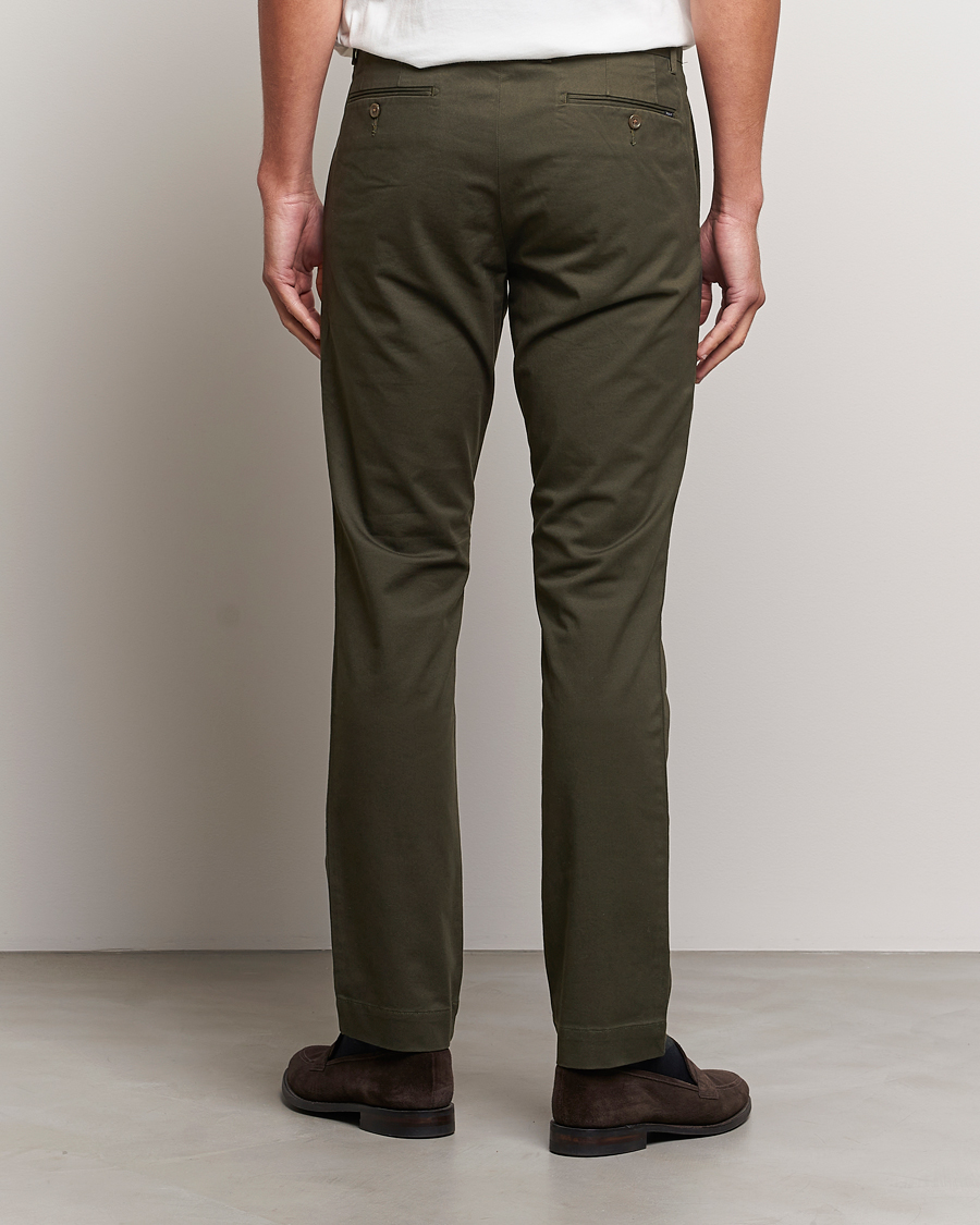 Herren | Hosen | Polo Ralph Lauren | Slim Fit Stretch Chinos Oil Cloth Green