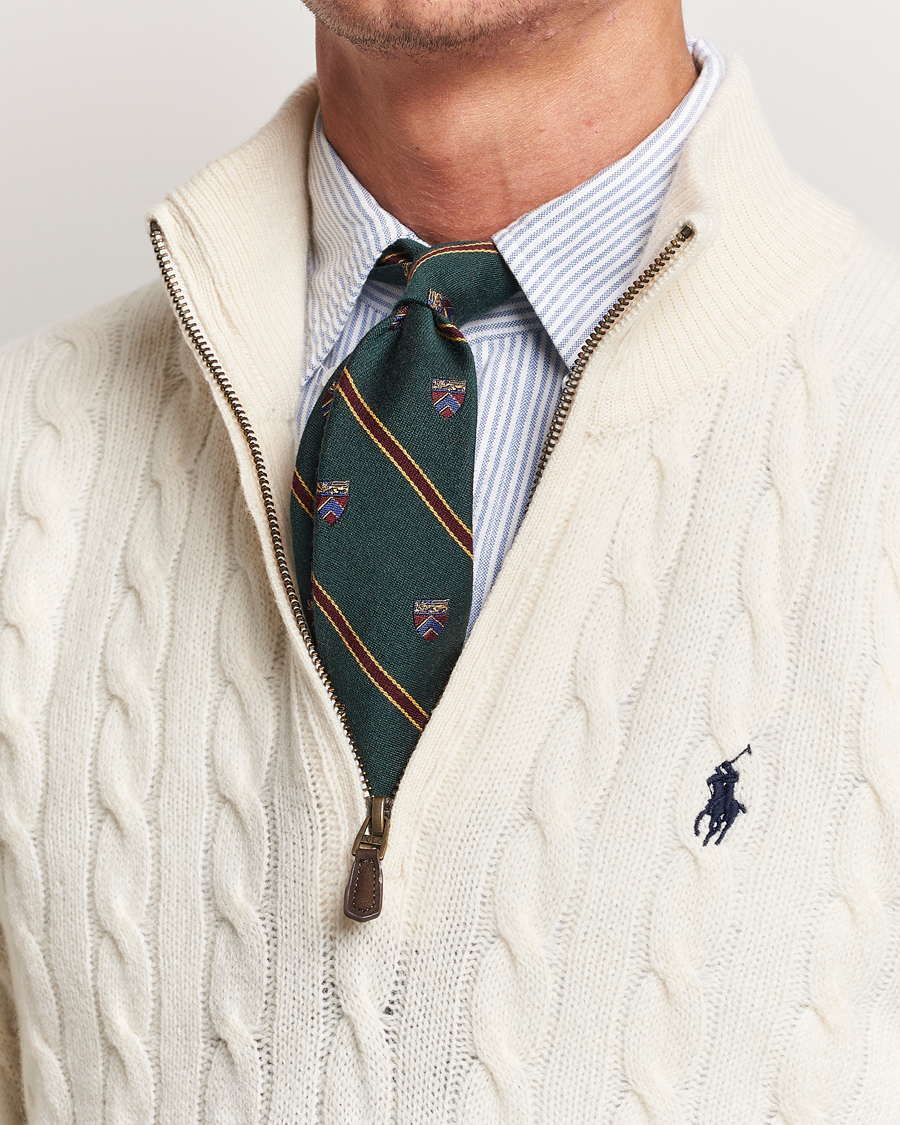 Herren | Polo Ralph Lauren Vintage Club Striped Tie Green | Polo Ralph Lauren | Vintage Club Striped Tie Green