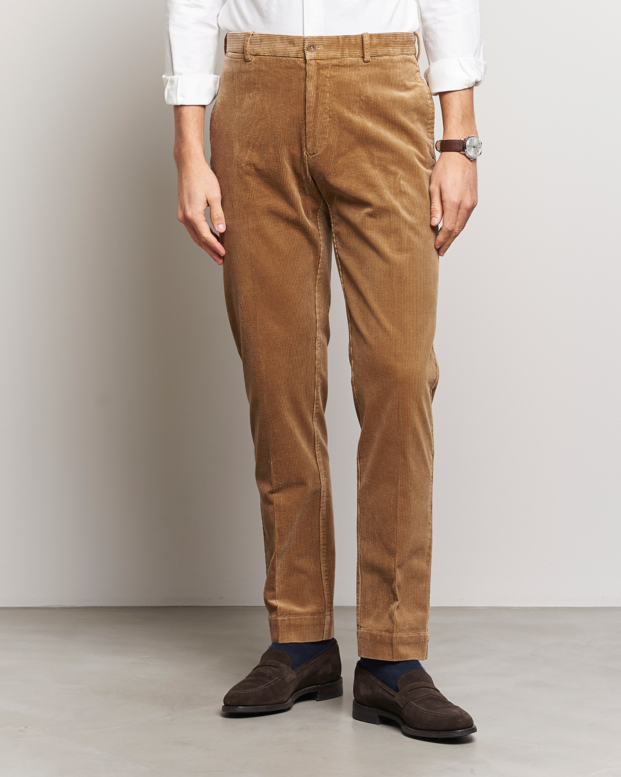 Herren | Cordhosen | Polo Ralph Lauren | Corduroy Pleated Trousers Rustic Tan