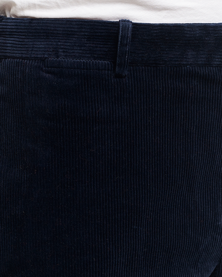Herren | Hosen | Polo Ralph Lauren | Corduroy Pleated Trousers Aviator Navy