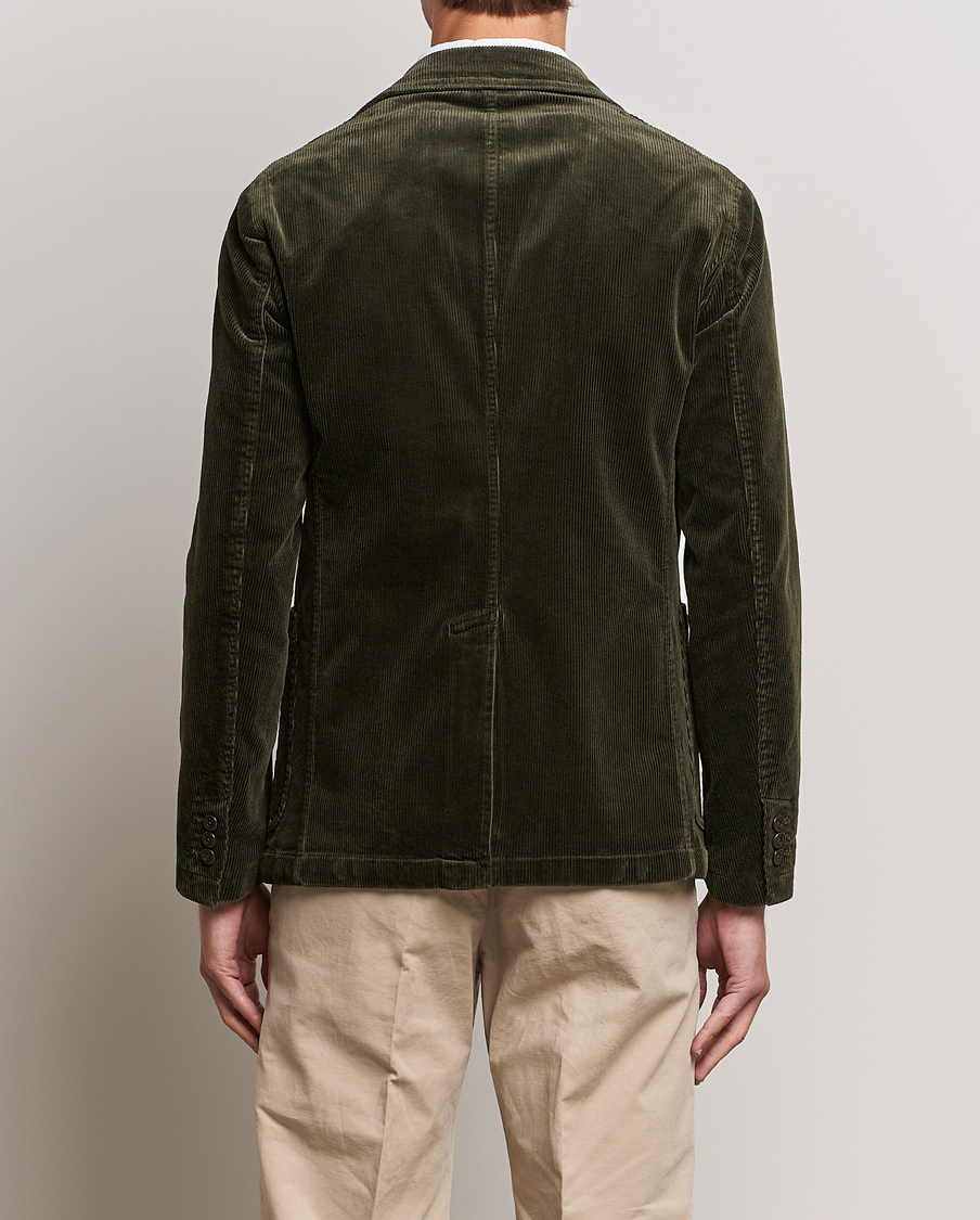 Herren | Sakkos | Polo Ralph Lauren | Corduroy Stretch Blazer Oil Cloth Green