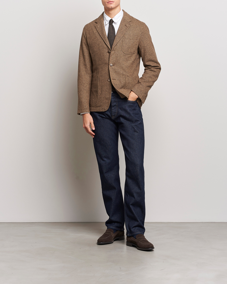 Polo Ralph Lauren Classic Herringbone Sportcoat Brown Tan bei Care of Carl