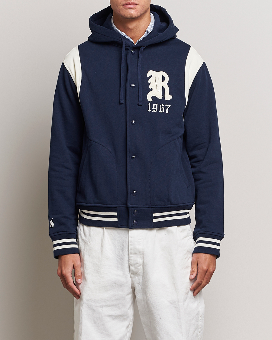 Herren |  | Polo Ralph Lauren | Athletic Fleece Jacket Cruise Navy/Clubhouse Cream