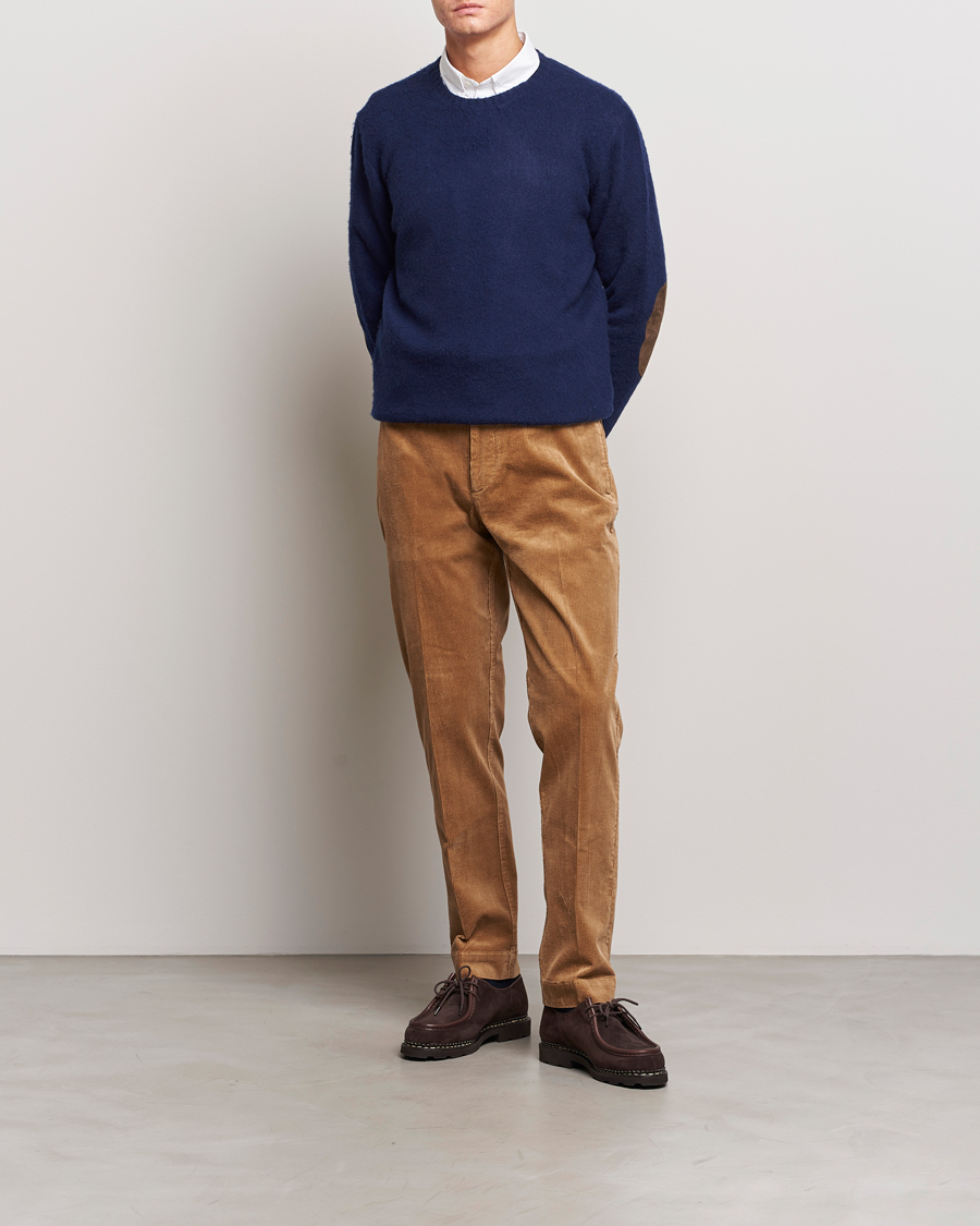 Herren | Pullover | Polo Ralph Lauren | Wool/Cashmere Patch Crew Neck Bright Navy