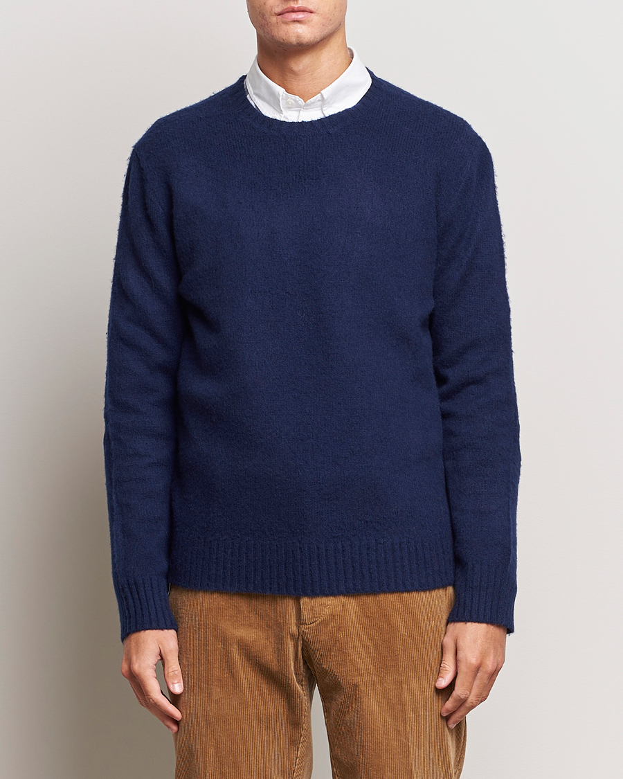 Herren | Pullover | Polo Ralph Lauren | Wool/Cashmere Patch Crew Neck Bright Navy